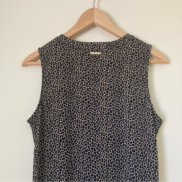 Michael Kors Animal Print Black and Tan Ruffled Midi Sundress | NWT - Picture 5 of 10